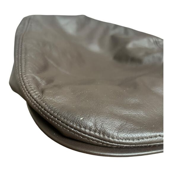 Vintage leather English flat cap Unisex Small - Picture 6 of 6